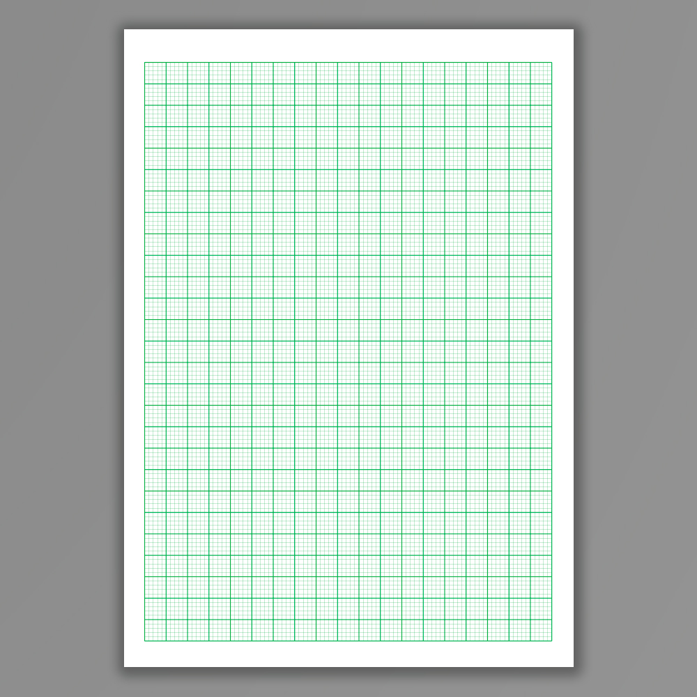 sofistikeret Humanistisk Gør livet Papirtype millimeterpapir, 2 mm tern, grøn, A4 blok - Synscenter Refsnæs