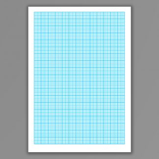 Millimeterpapir, blå, A5